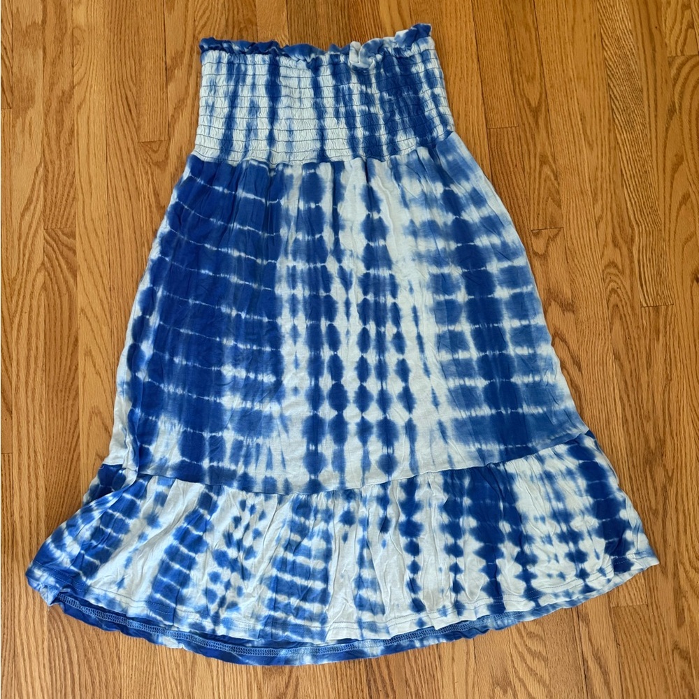 Blue Tie-Dye Women's swim cover